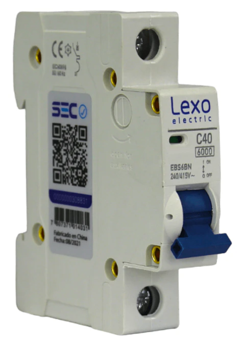 AUTOMATICO DIN LEXO 1Px40A 6KA CURVA C