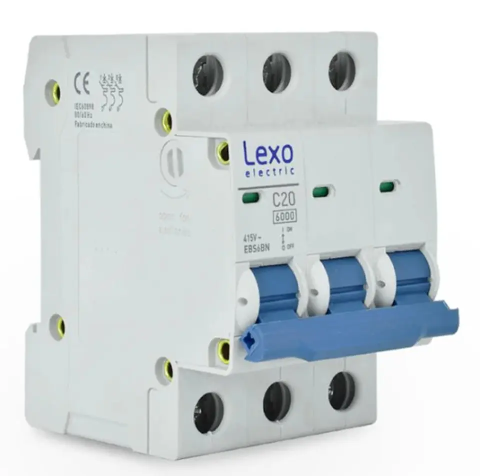 AUTOMATICO DIN LEXO 3Px20A 6KA CURVA C 1