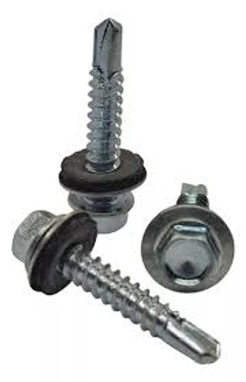 TORNILLO AUTO PERF. CABEZA HEX C/GOL /GOMA 12x1 
