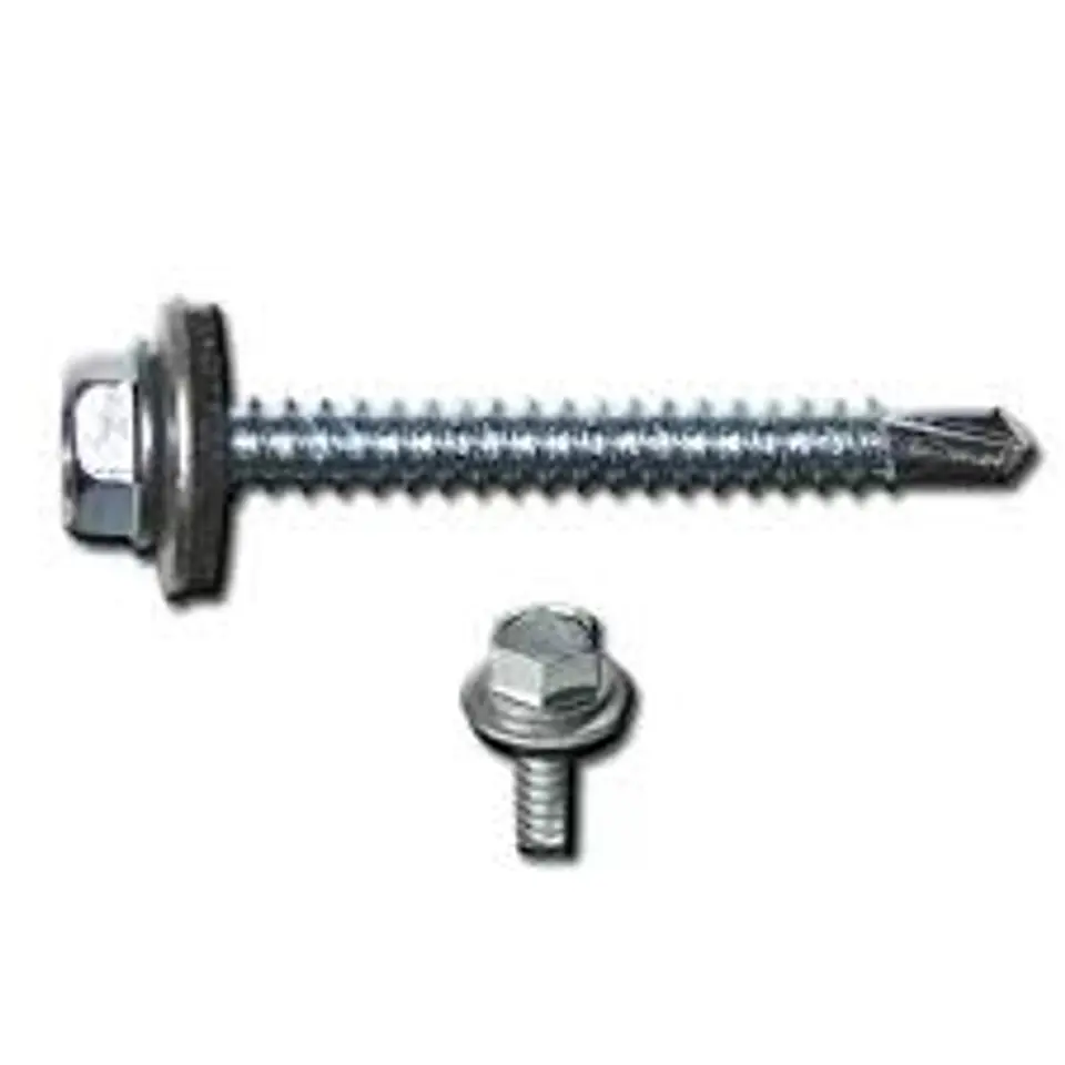 TORNILLO AUTO PERF. CABEZA HEX C/GOL /GOMA 10x3/4  1