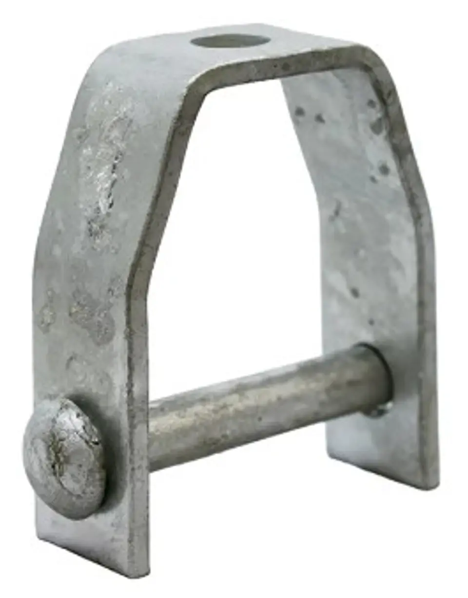 SOPORTE DE REMATE GALVANIZADO MEDIANO P/POSTE 1