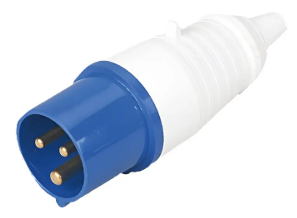 ENCHUFE INDUSTRIAL MACHO 2P T 16A IP44 220V MONOFASICO 1
