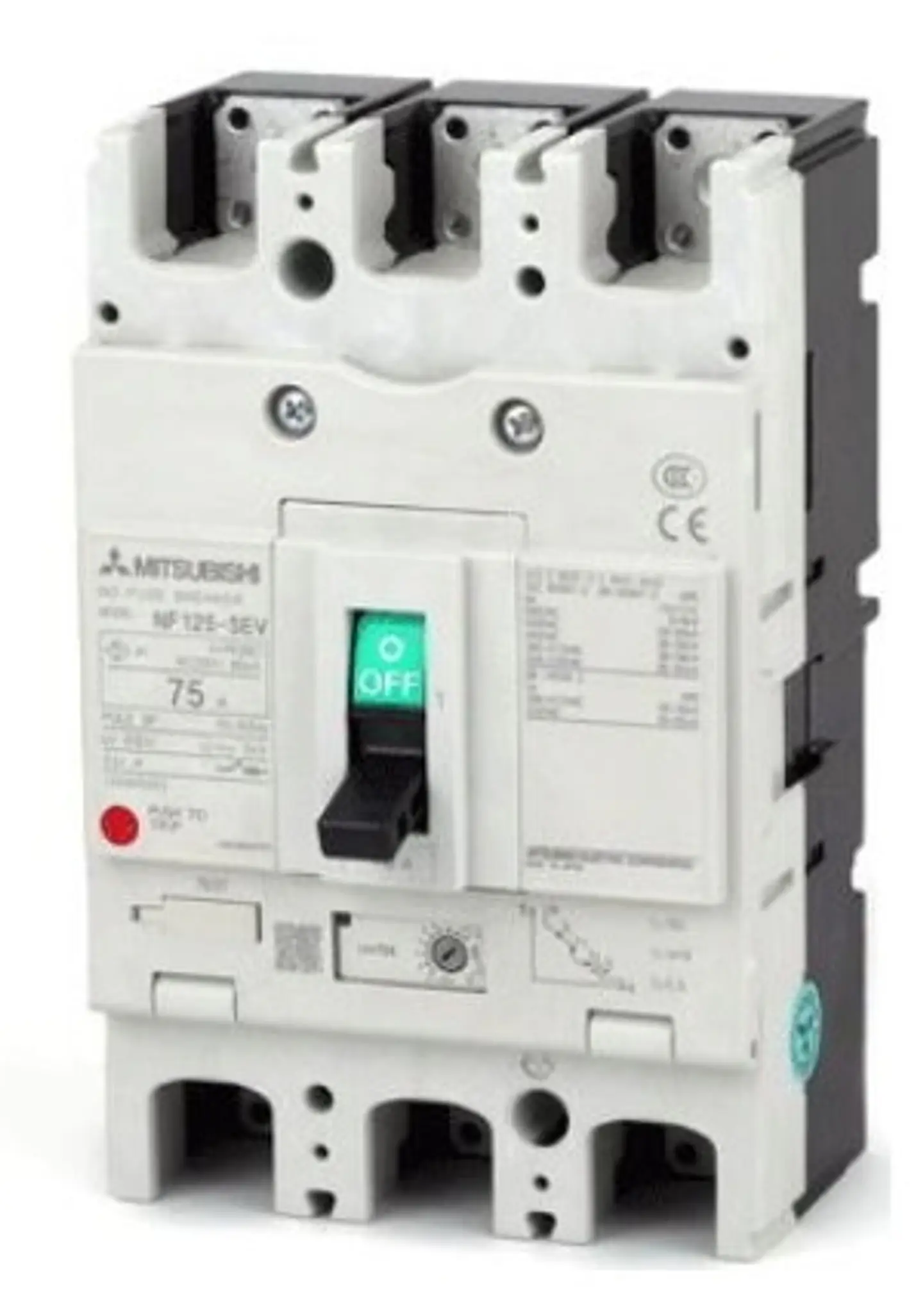 AUTOMATICO MOLDEADO MITSUBISHI NF125C 10KA 3Px125 AMP. 1
