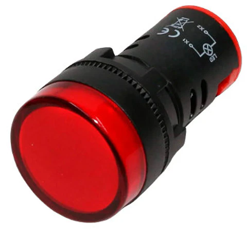 LUZ PILOTO LED ROJA 22mm