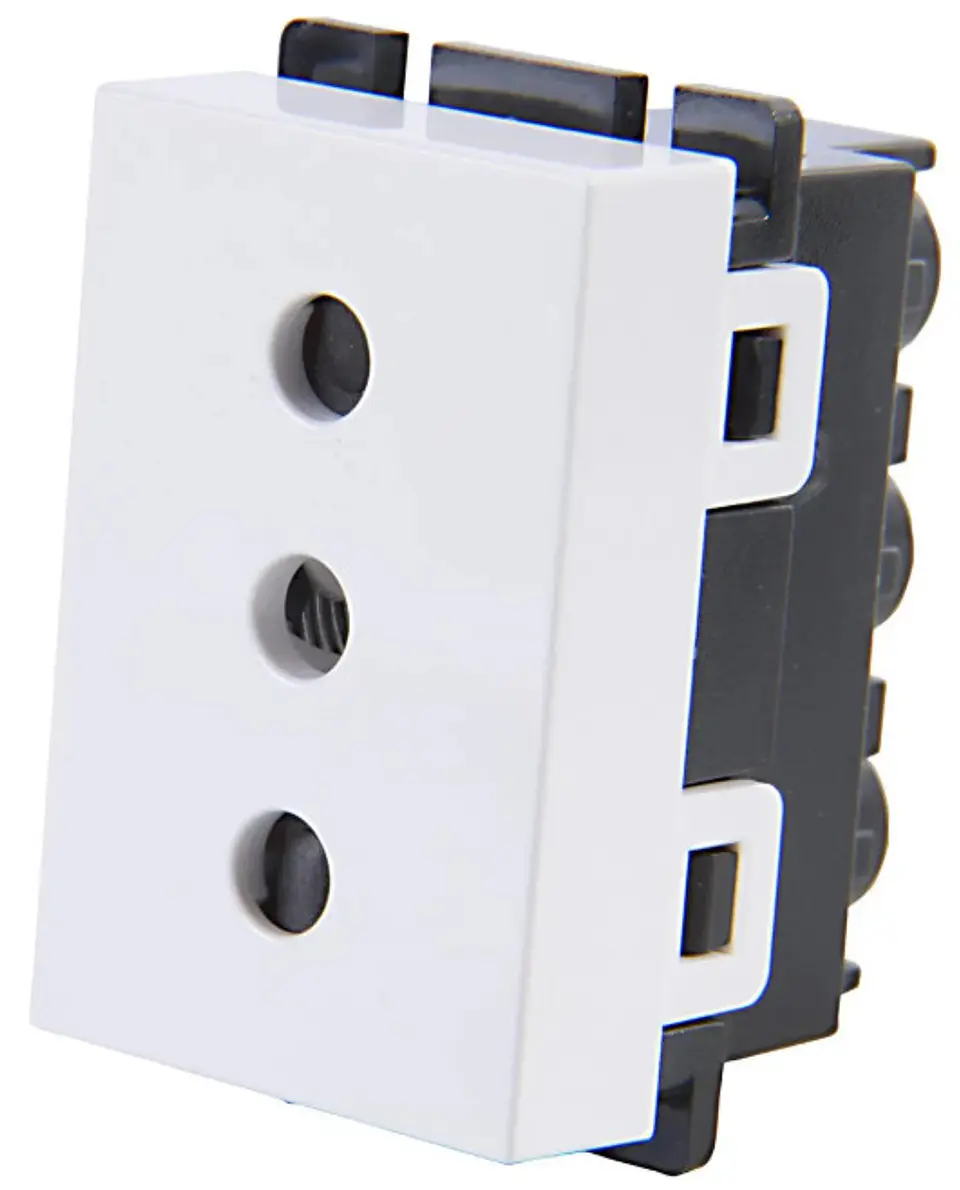MODULO TOMACORRIENTE 10A 250V BLANCO 1