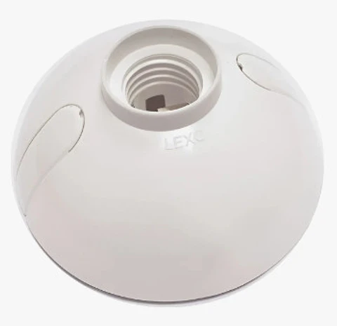 PORTA LAMPARA OVAL E27 LEXO 4A 250V BLANCO