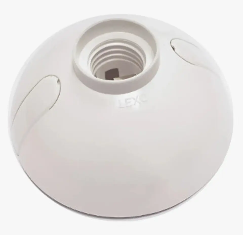 PORTA LAMPARA OVAL E27 LEXO 4A 250V BLANCO 1