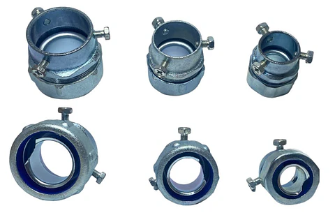 CONECTOR RECTO CONDUIT FLEXIBLE DE EMT A FLEX 32 mm
