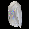 HOODIE METAMORFOSIS REFLECTANTE MULTICOLOR WHITE BACK