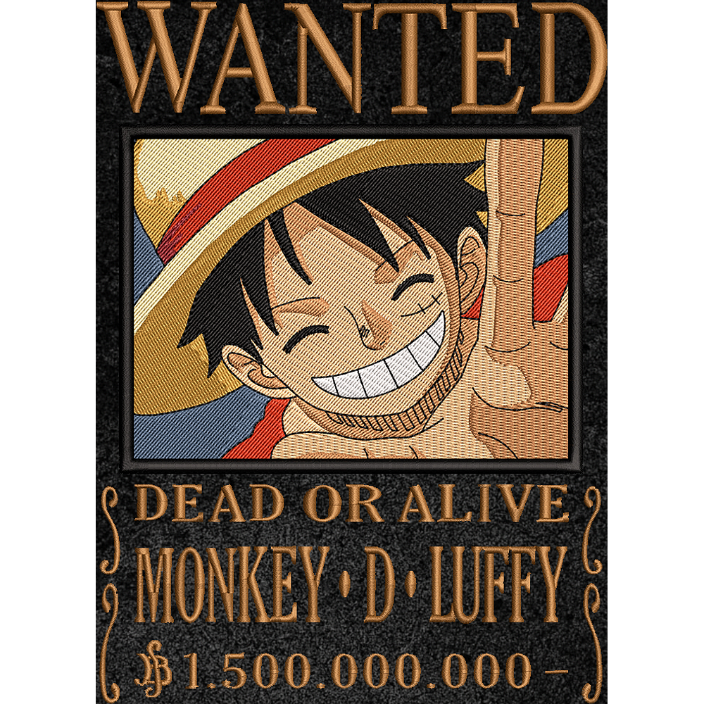 Monkey D. Luffy – Sombrero de Paja Wanted 😁🏴‍☠️🍖