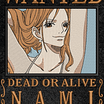 Nami – Navegante de los Sombrero de Paja Wanted 🧭💰🏴‍☠️
