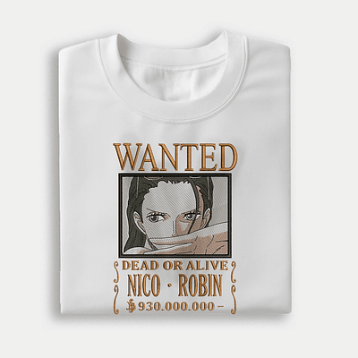 Nico Robin – La Niña Demonio de Ohara Wanted 📚🌸🏴‍☠️