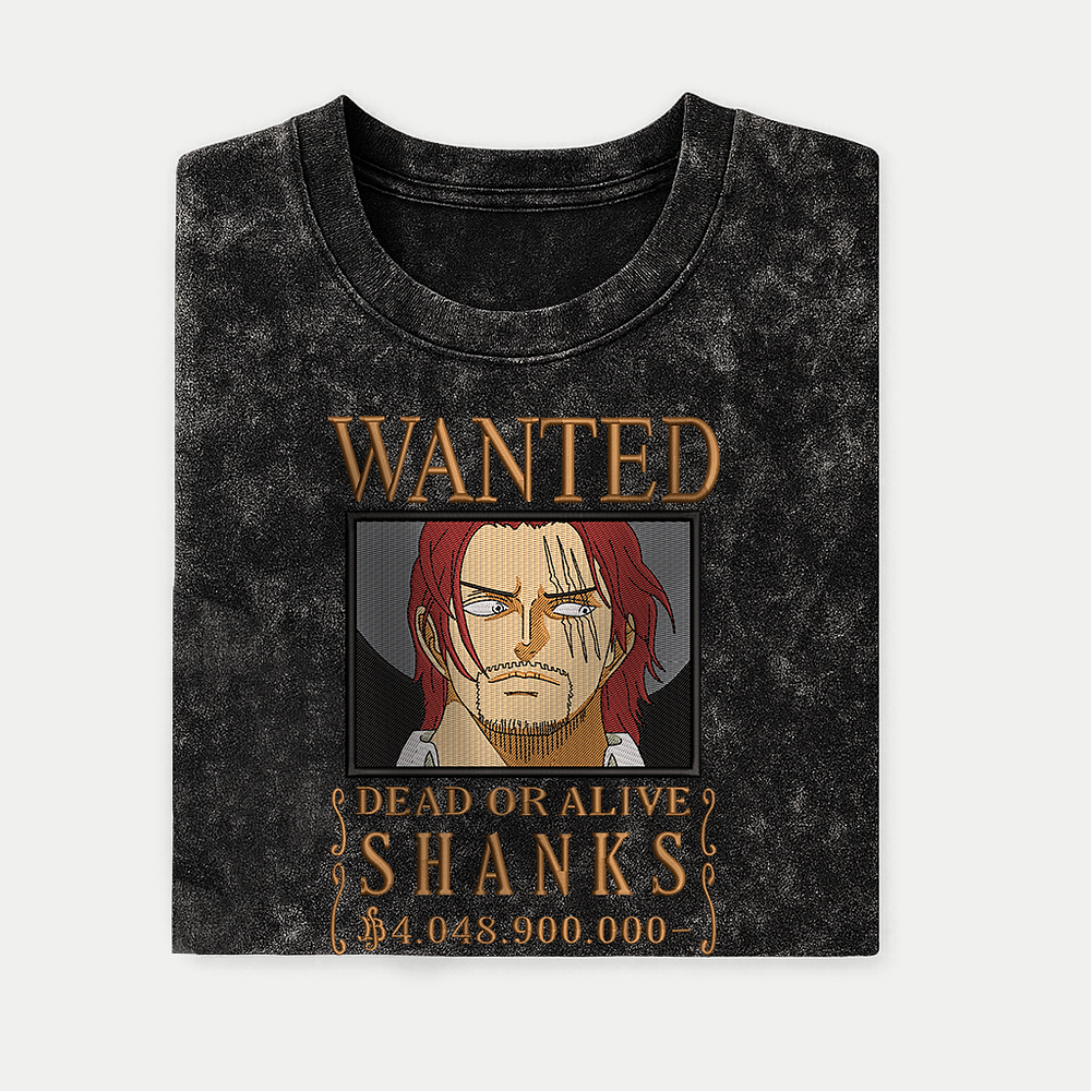 Shanks – Yonkou Pelirrojo Wanted 🍷⚓🏴‍☠️