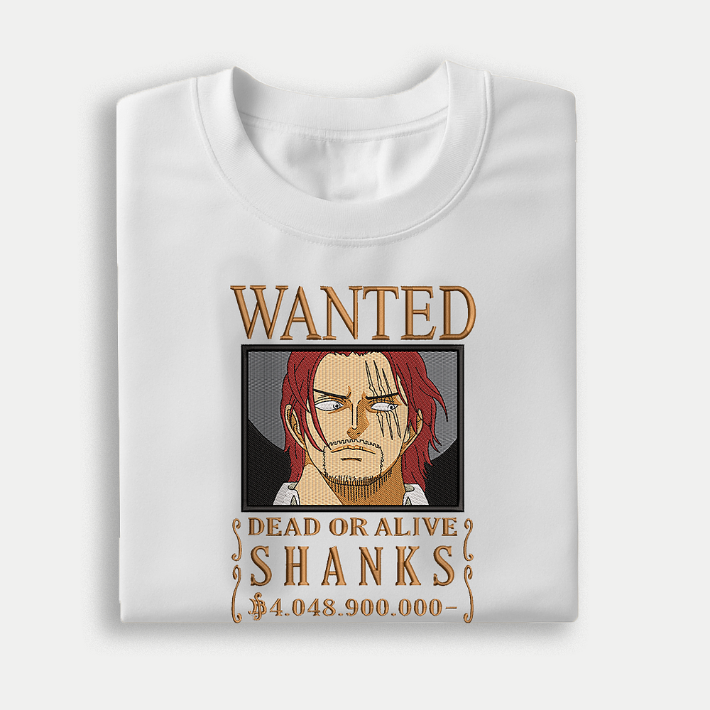 Shanks – Yonkou Pelirrojo Wanted 🍷⚓🏴‍☠️