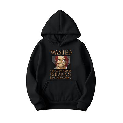 Shanks – Yonkou Pelirrojo Wanted 🍷⚓🏴‍☠️