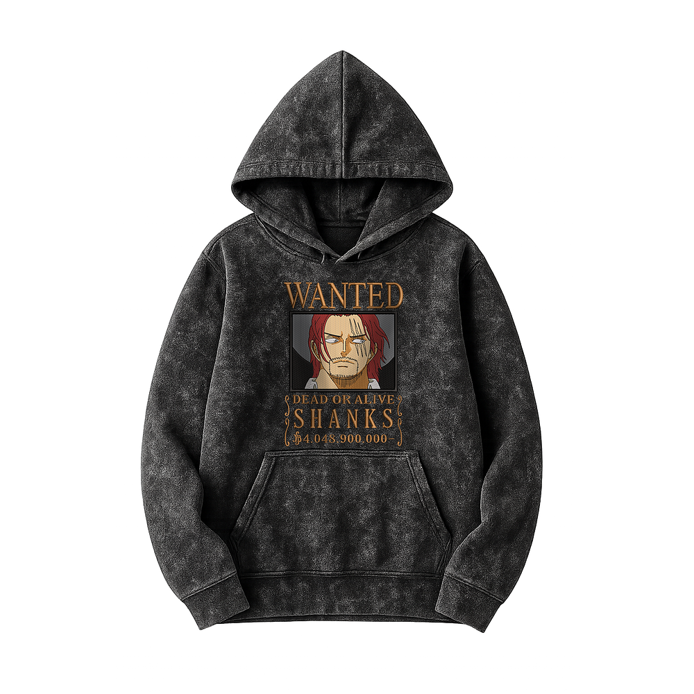 Shanks – Yonkou Pelirrojo Wanted 🍷⚓🏴‍☠️