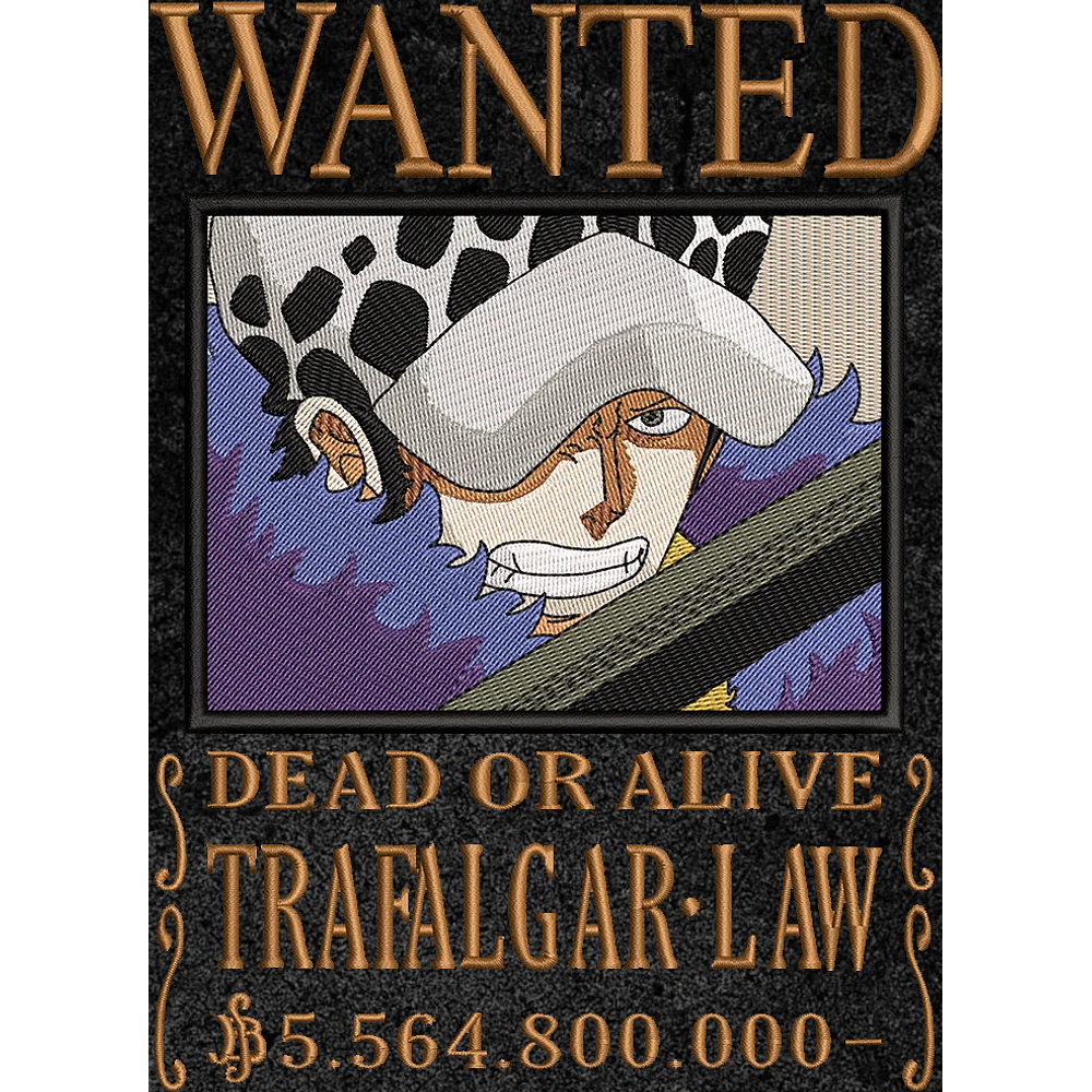 Trafalgar Law – Cirujano de la Muerte Wanted ⚕️🗡️🏴‍☠️