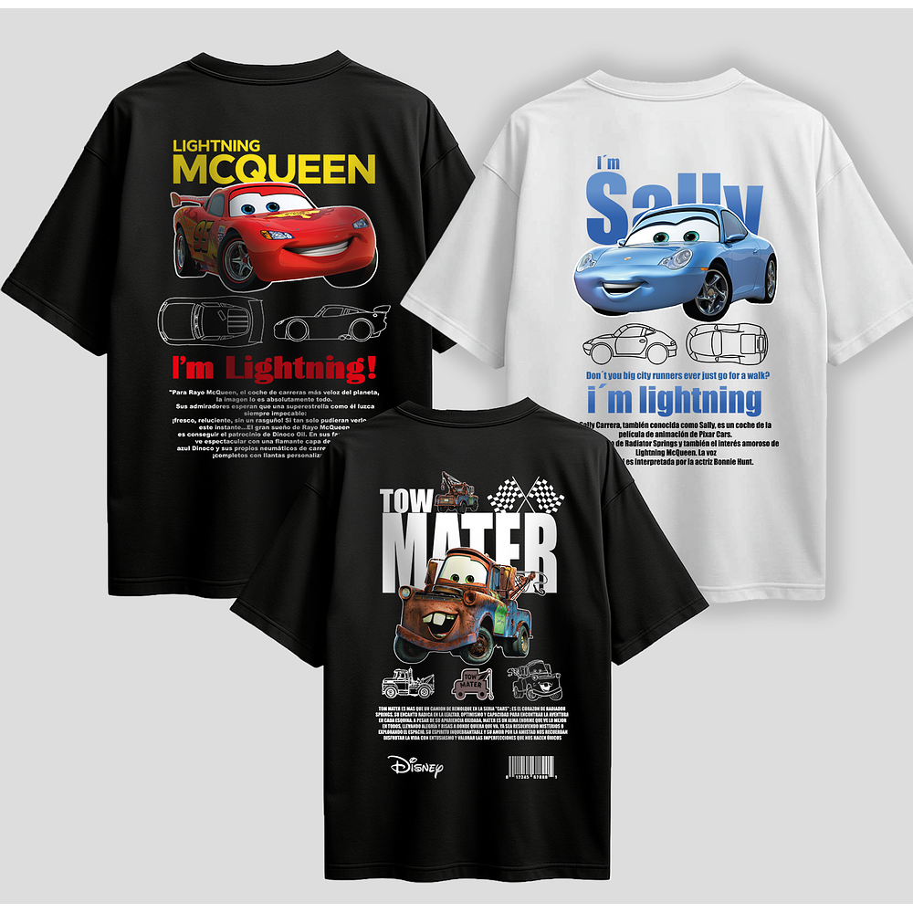 ¡Ka-Chow! Colección Poleras Cars