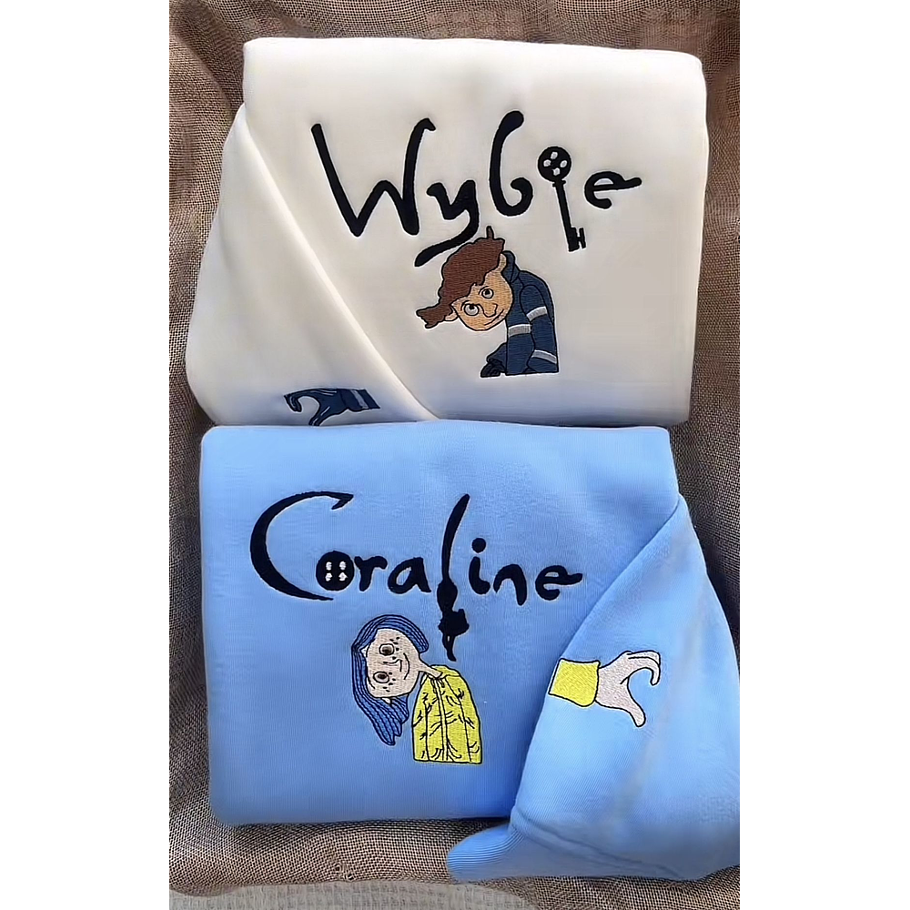  Duo Coraline & Wybie - Bordado Premium