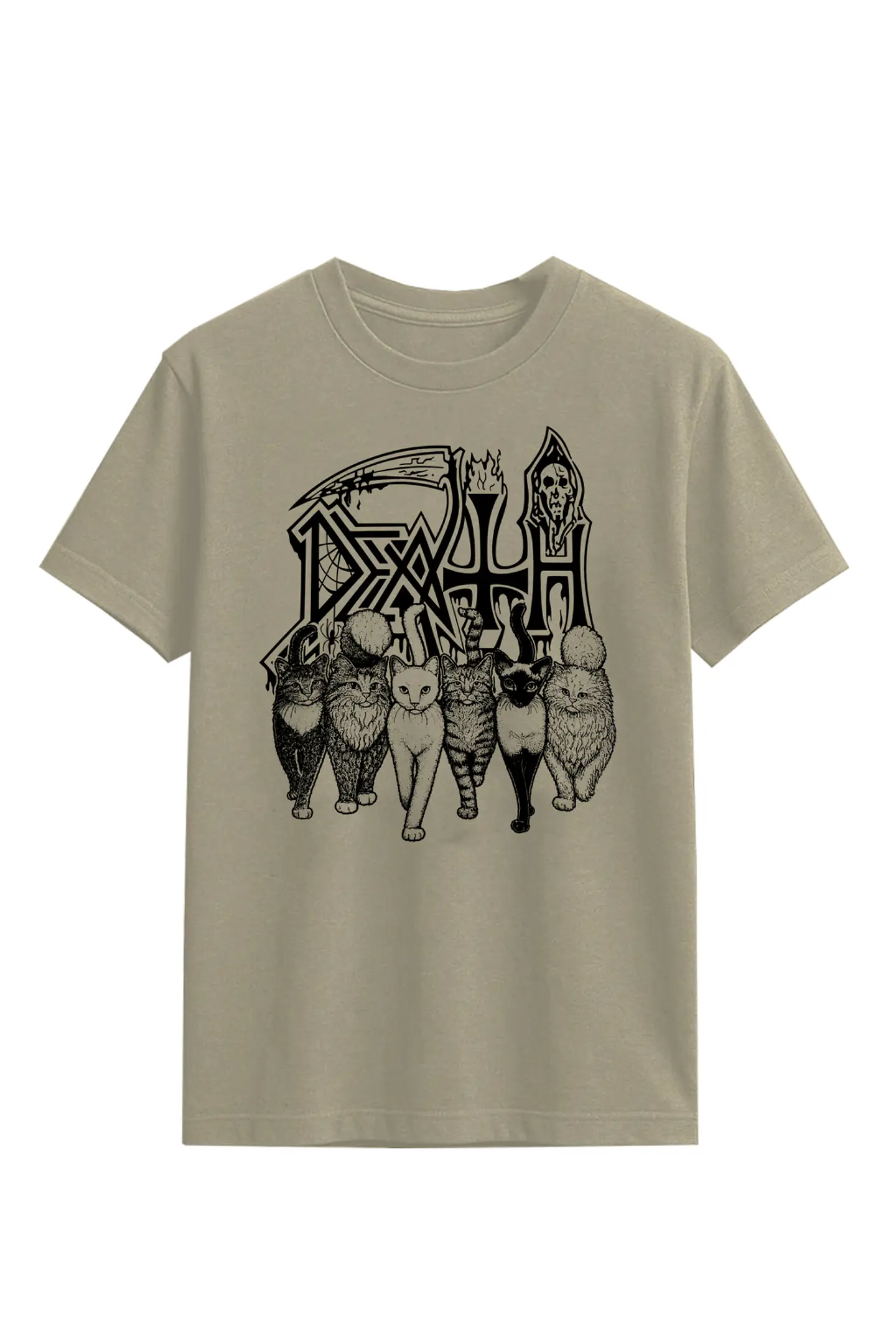 Polera - Death Gatos Negros 1