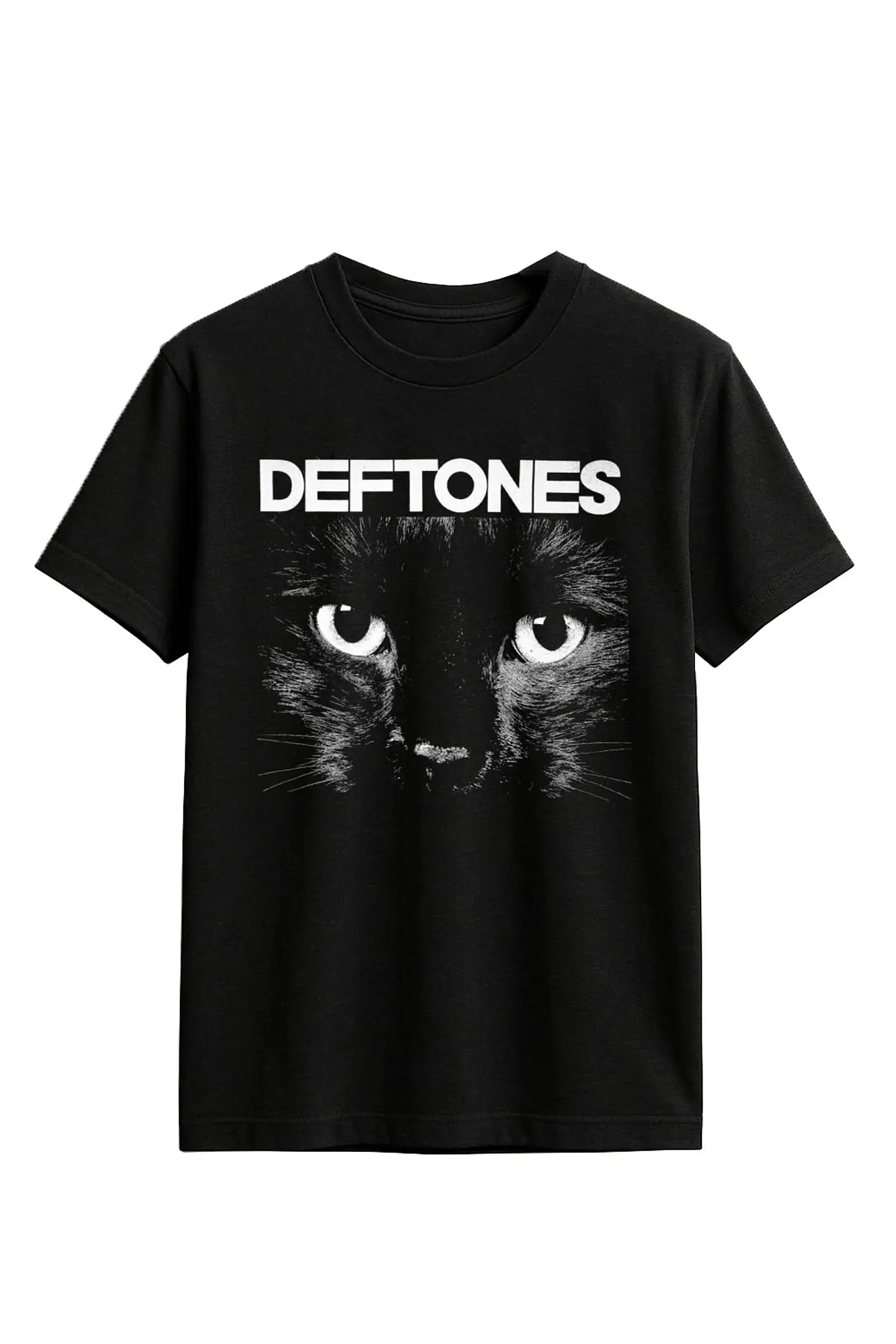 Polera - Deftones Gato Negro 1