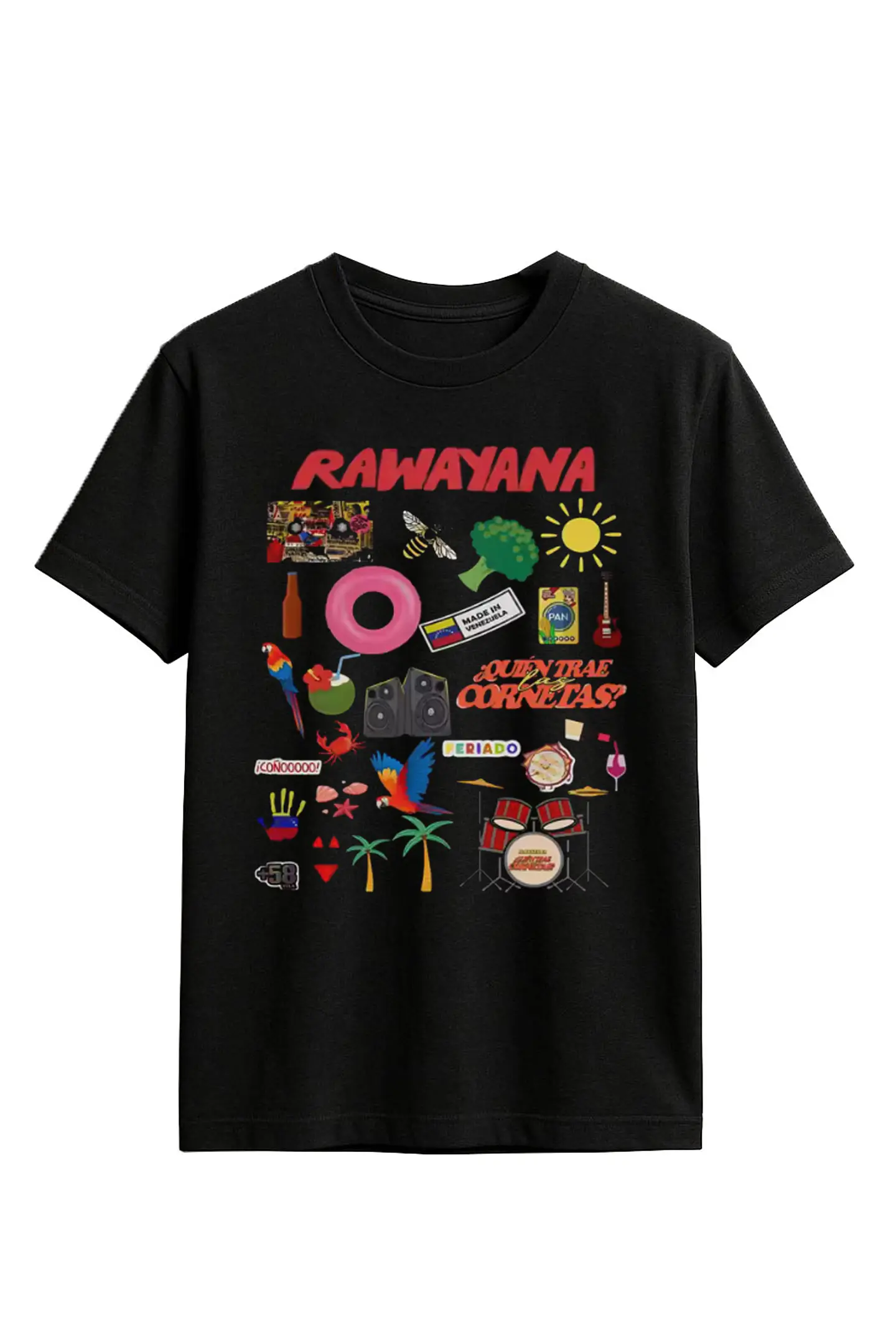 Rawayana - Donde es el After - Polera Negra 1