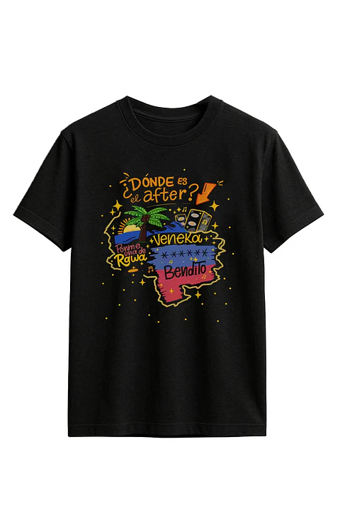 Rawayana - Donde es el After Veneka - Polera Negra