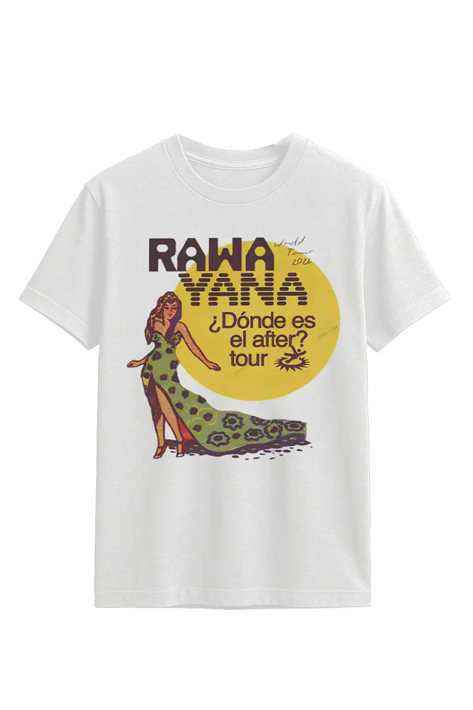 Rawayana - Donde es el After? 2026 - Polera Blanca 1