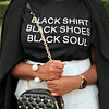 Polera Black Shirt Black Soul