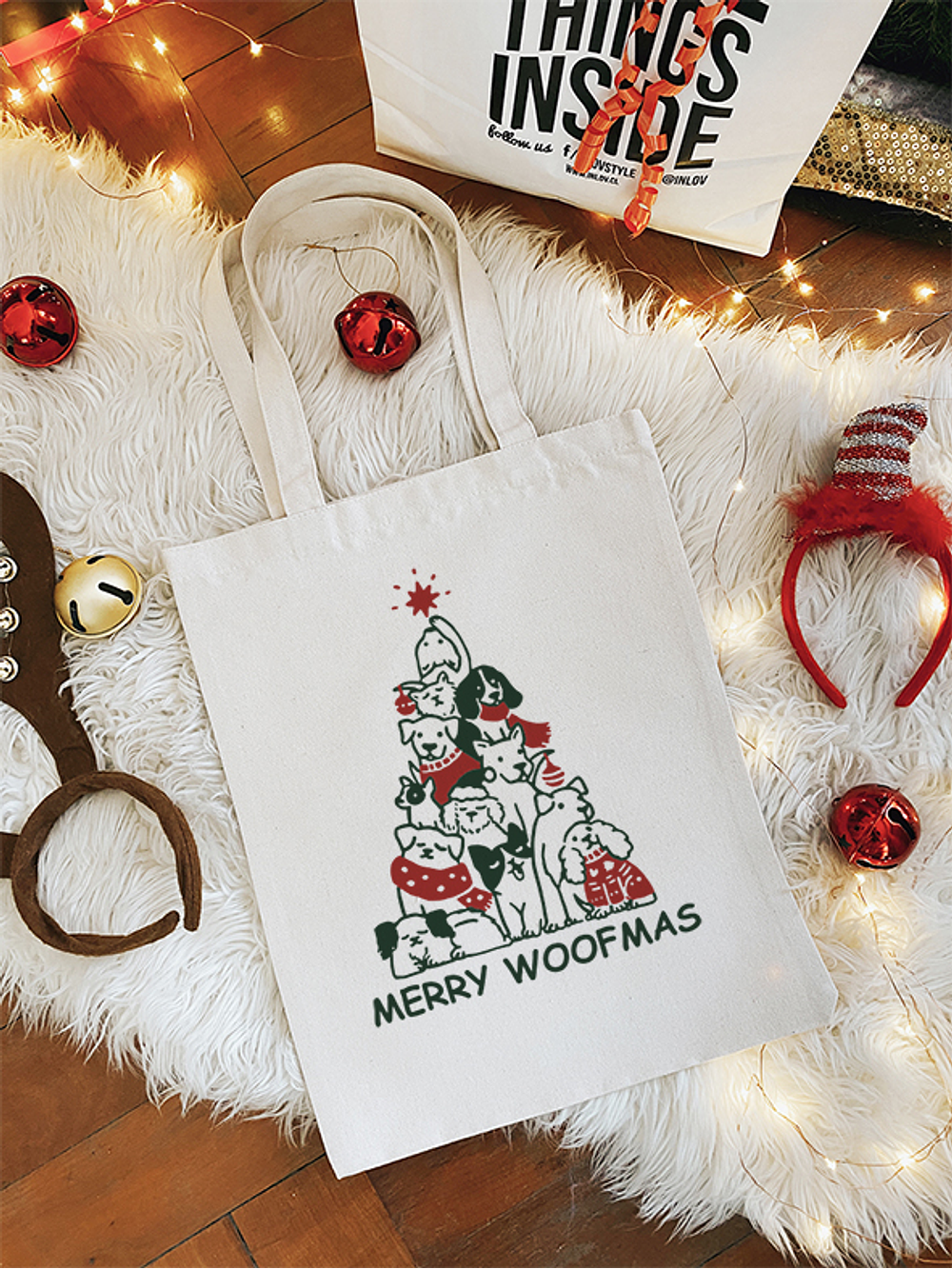 Totebag Merry Woofmas 1