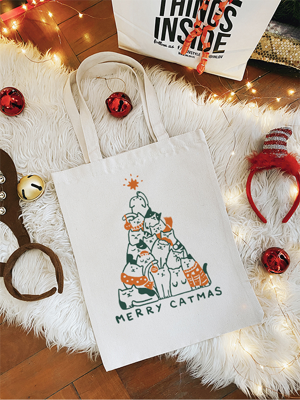 Totebag Merry Catmas 1