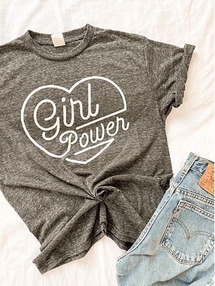 Polera Girl Power Corazón