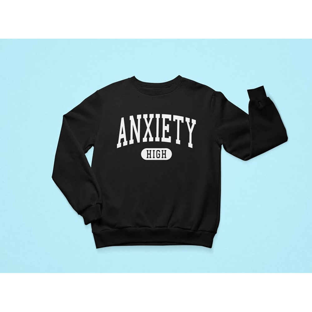 Pullover Anxiety High negro 