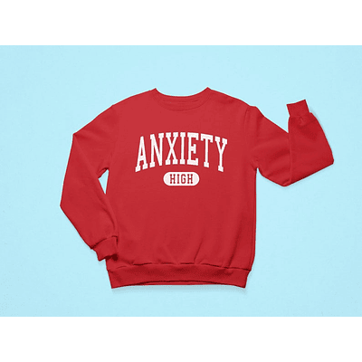 Pullover Anxiety High rojo