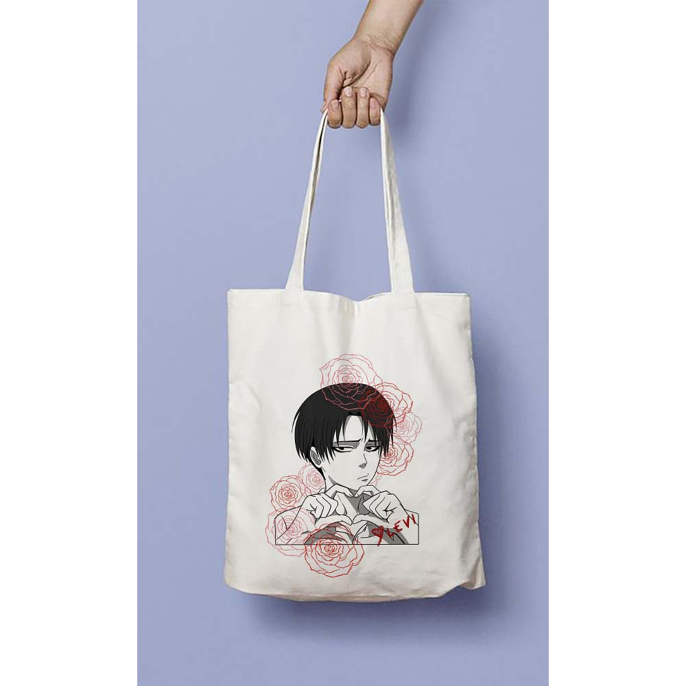 Totebag Attack on Titan / Levi Corazón