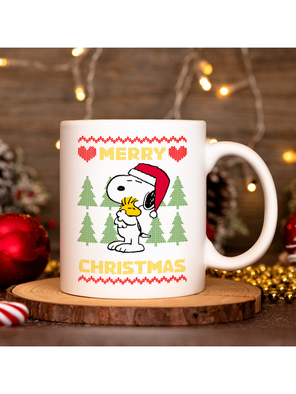 Tazón ugly Snoopy Xmas