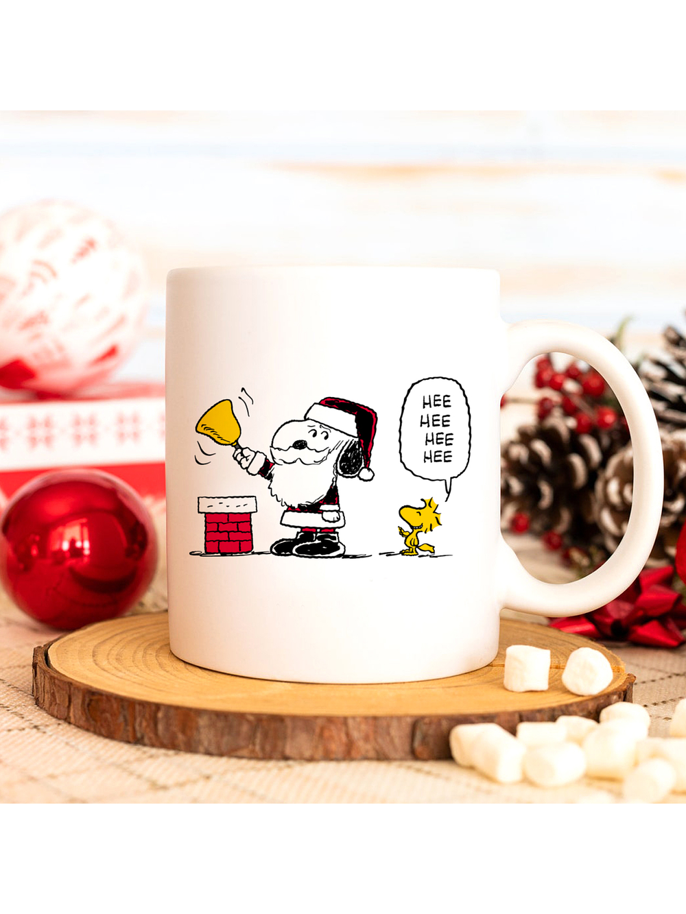 Tazón Snoopy santa