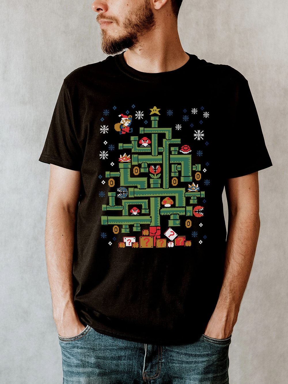 Polera Ugly Mario Bros 1