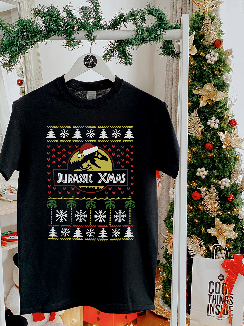 Polera Ugly Jurassic xmas 2