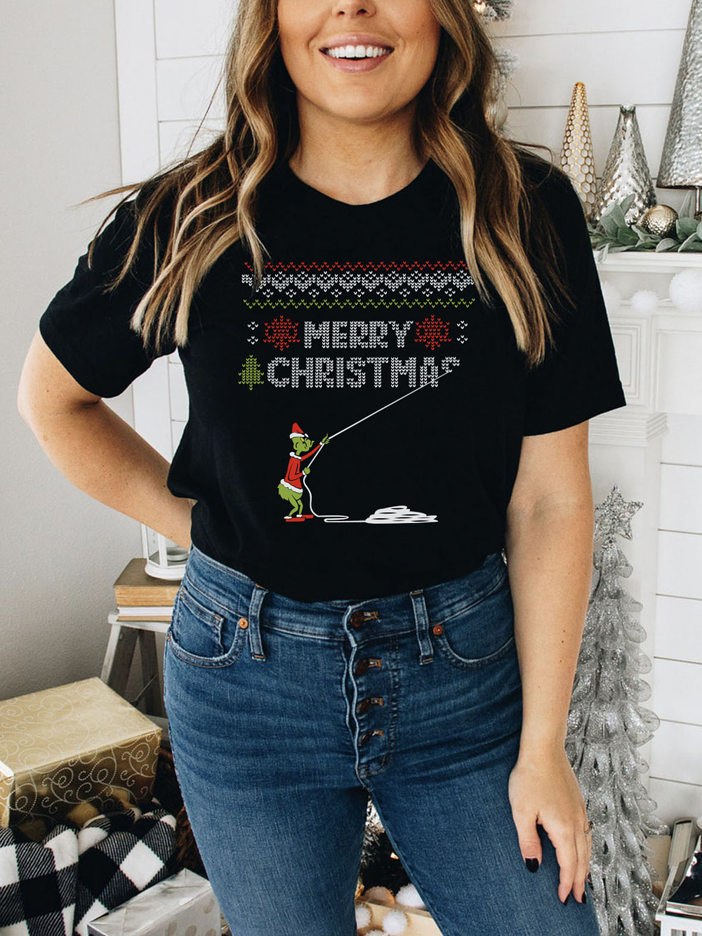 Polera Ugly Grinch Merry Xmas 1