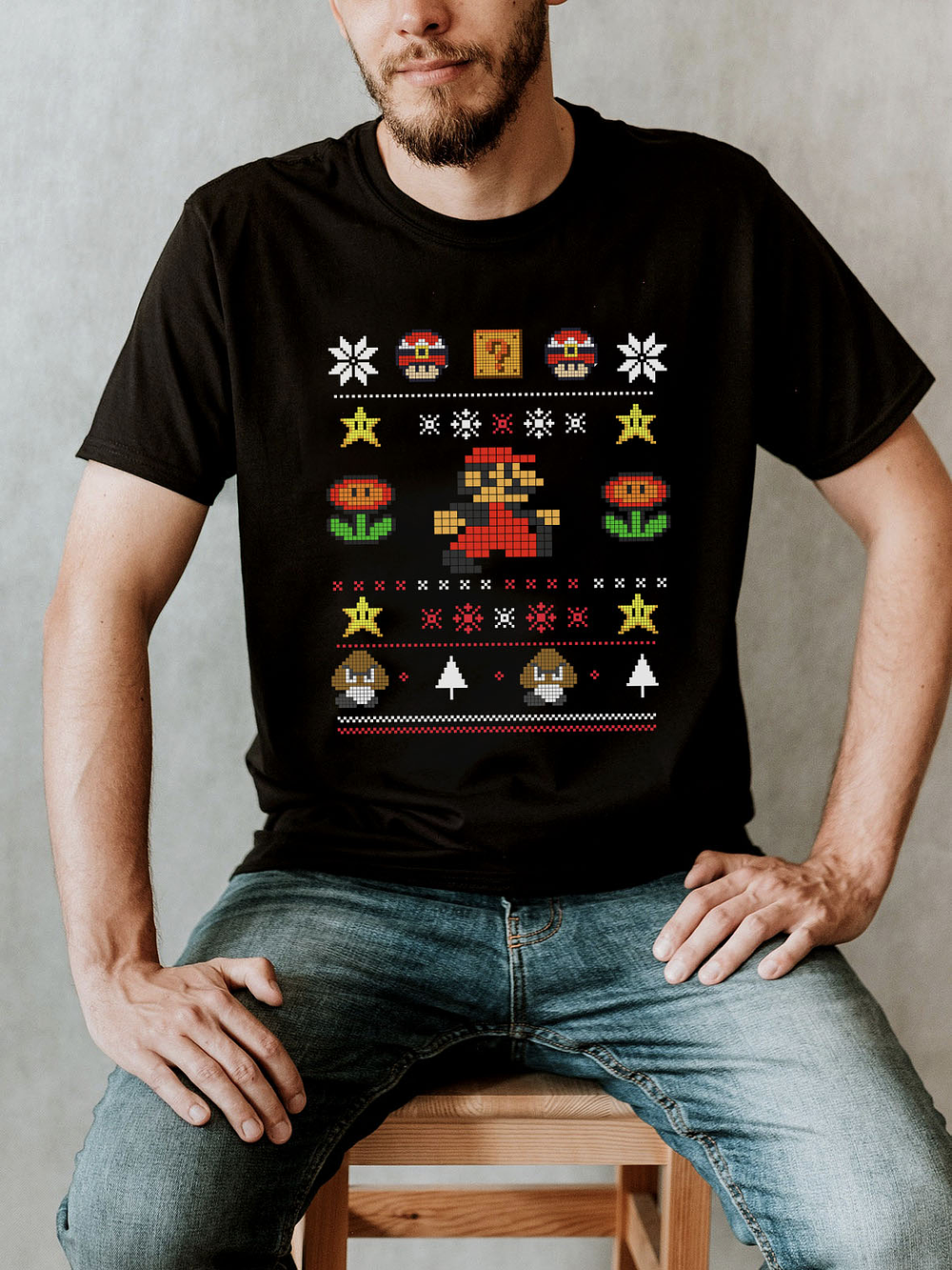 Polera ugly Mario Bros 2