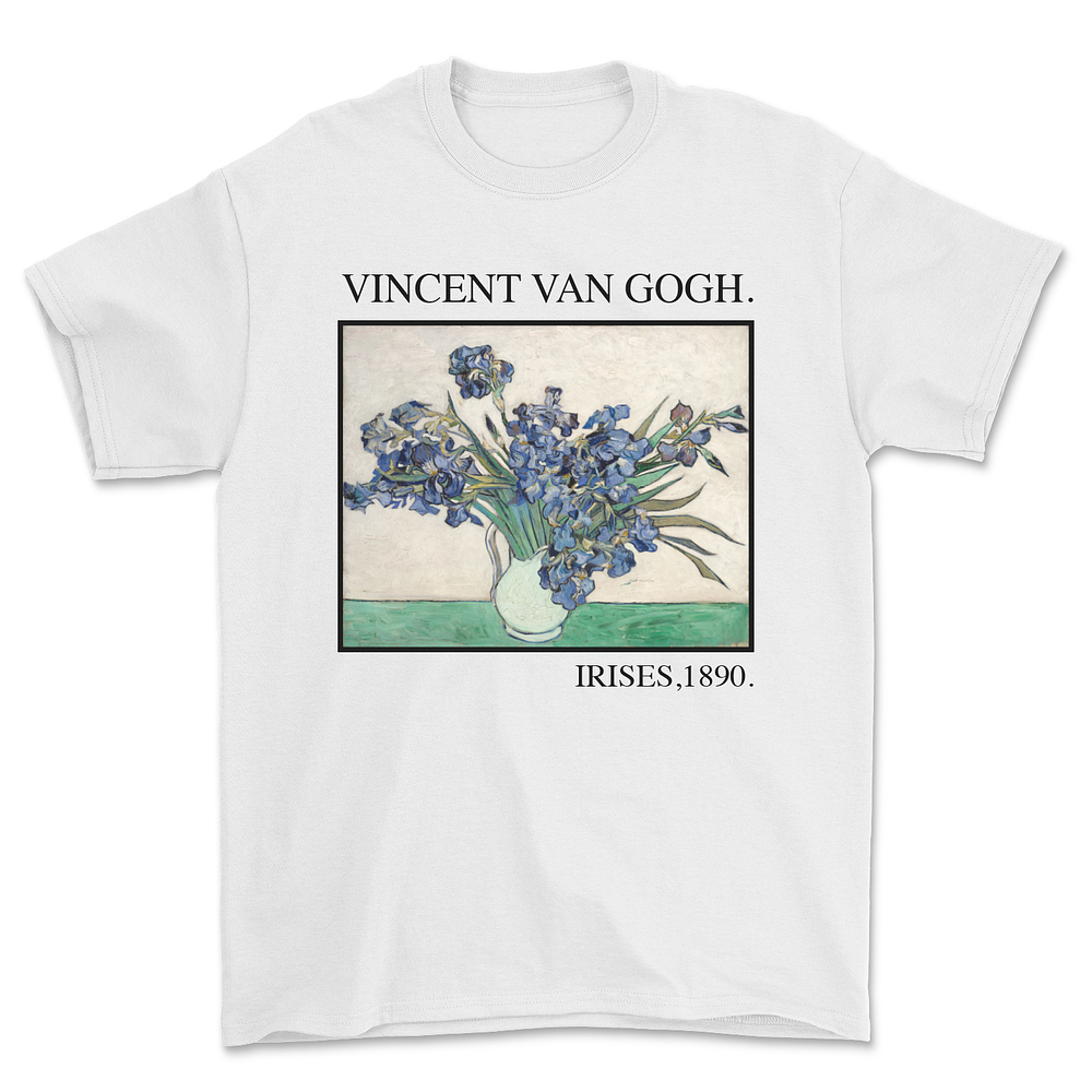 Polera Arte Irises Van Gogh Premium