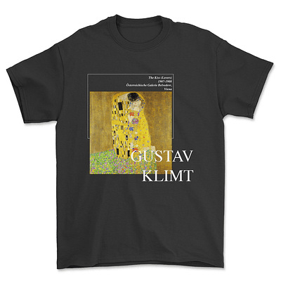 Polera Arte The kiss Klimt Premium 