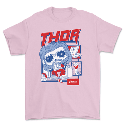 Polera Funko / Thor Premium  - ROSADO