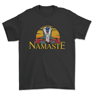 Polera Namaste rey Leon PREMIUM - NEGRO