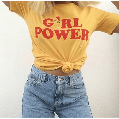 Polera Girl Power - AMARILLO