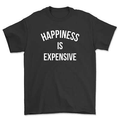 Polera Happiness is expensive - NEGRO