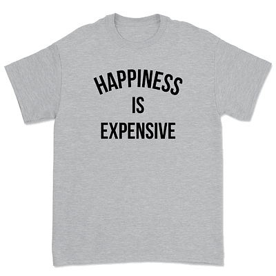 Polera Happiness is expensive - GRIS