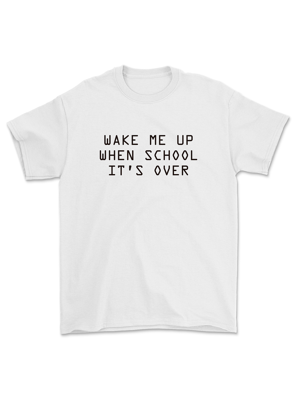 Polera Wake me up when school it's over 3