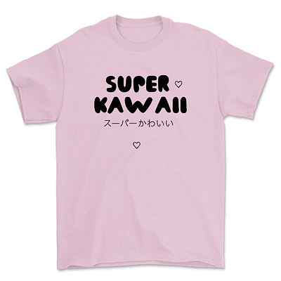 Polera Super kawaii - ROSADO